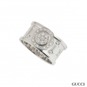 Gucci Twirl Diamond Set Ring